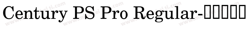 Century PS Pro Regular字体转换
